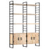 Rustika Rowe -  4Tier Bookcase 124x30x180 cm Solid Mango Wood